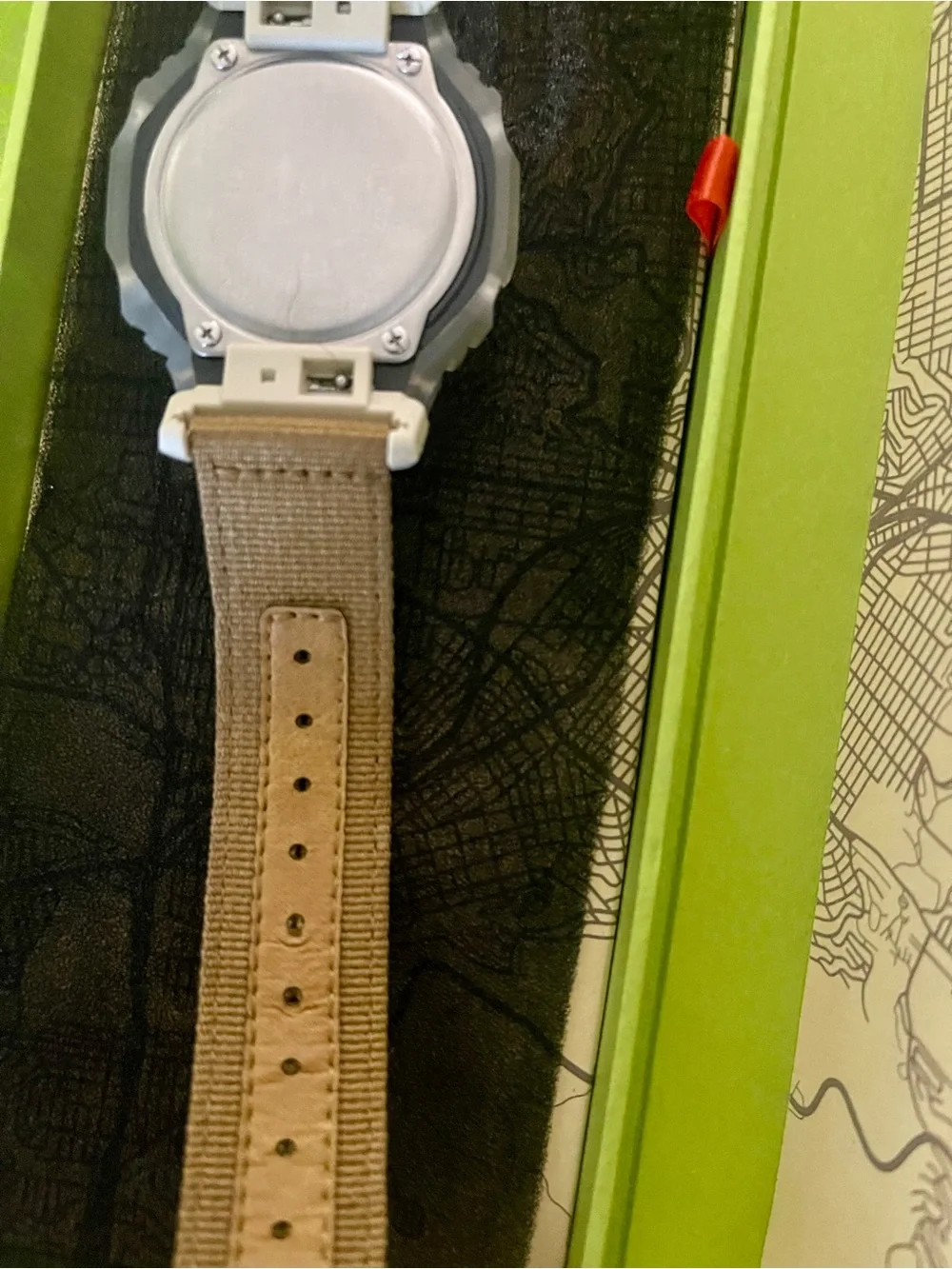 G-Shock Lime Green huf limited edition watch in case